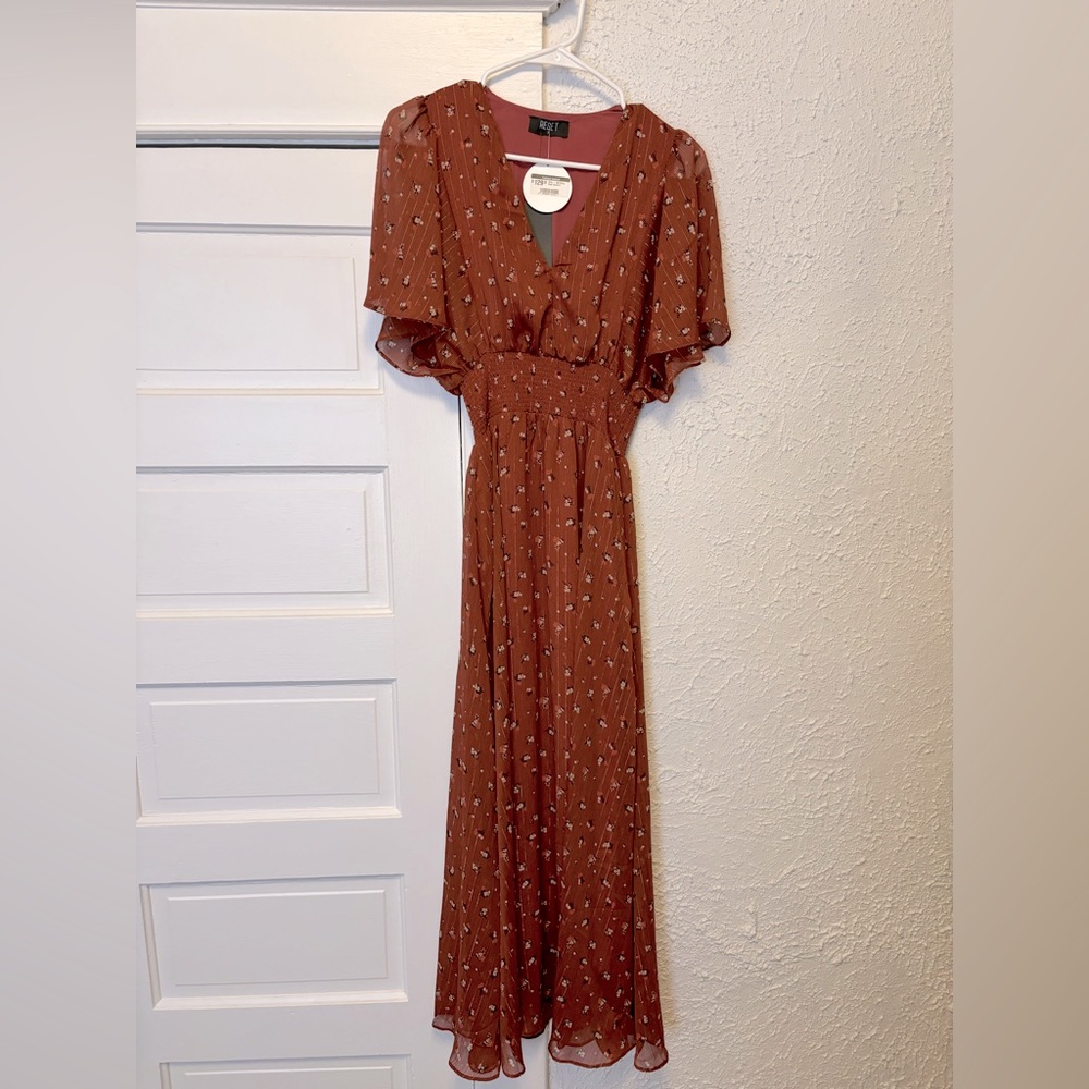 Reset by Jane long dress. Gorgeous color and detailing.